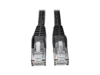 Eaton Tripp Lite N201-001-BK50BP Cat6 Gigabit Snagless Molded (UTP) Ethernet Cable (RJ45 M/M), PoE, Black, 1 ft. (0.31 m), 50-Piece Bulk Pack
