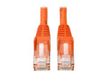 Eaton Tripp Lite N201-002-OR Cat6 Gigabit Snagless Molded (UTP) Ethernet Cable (RJ45 M/M), PoE, Orange, 2 ft. (0.61 m)