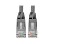 Eaton Tripp Lite N201-06N-GY Cat6 Gigabit Snagless Molded (UTP) Ethernet Cable (RJ45 M/M), PoE, Gray, 6-in. (15.24 cm)
