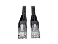Eaton Tripp Lite N201-075-BK Cat6 Gigabit Snagless Molded (UTP) Ethernet Cable (RJ45 M/M), PoE, Black, 75 ft. (22.86 m)