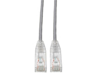 Eaton Tripp Lite N201-S10-GY Cat6 Gigabit Snagless Slim UTP Ethernet Cable (RJ45 M/M), PoE, Gray, 10 ft. (3.05 m)