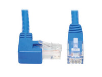 Eaton Tripp Lite N204-015-BL-RA Right-Angle Cat6 Gigabit Molded UTP Ethernet Cable (RJ45 Right-Angle M to RJ45 M), Blue, 15 ft. (4.57 m)