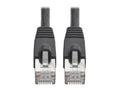 Eaton Tripp Lite N262-008-BK Cat6a 10G Snagless Shielded STP Ethernet Cable (RJ45 M/M), PoE, Black, 8 ft. (2.43 m)