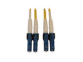 Eaton Tripp Lite N370X-01M 400G Duplex Singlemode 9/125 OS2 Switchable Fiber Optic Cable (LC/UPC M/M), LSZH, Yellow, 1 m (3.3 ft.)