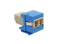 Eaton Tripp Lite N455-000-BL-KJ Duplex Multimode Fiber Coupler, Keystone Jack - LC to LC, Blue