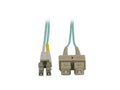 Eaton Tripp Lite N816-03M 10Gb Duplex Multimode 50/125 OM3 LSZH Fiber Patch Cable (LC/SC) - Aqua, 3M (10 ft.)