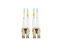 Eaton Tripp Lite N820-02M-OM4TAA 10Gb/40Gb/100Gb Duplex Multimode 50/125 OM4 LSZH Fiber Patch Cable (LC/LC), Aqua, 2M (6.6 ft.), TAA