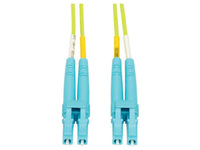 Eaton Tripp Lite N820-10M-OM5 100G Duplex Multimode 50/125 OM5 LSZH Fiber Optic Cable (LC/LC), Lime Green, 10 m