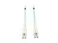 Eaton Tripp Lite N820-15M 10Gb Duplex Multimode 50/125 OM3 LSZH Fiber Patch Cable, (LC/LC) - Aqua, 15M (50 ft.)