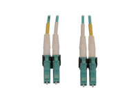 Eaton Tripp Lite N820X-01M-OM4 400G Multimode 50/125 OM4 Switchable Fiber Optic Cable (Duplex LC-PC M/M), LSZH, Aqua, 1 m (3.3 ft.)