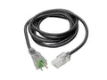 Eaton Tripp Lite P006-010-HG13CL Hospital-Grade Power Cord, NEMA 5-15P to C13 - Green Dot, 13A, 125V, 16 AWG, 10 ft. (3.05 m), Clear Plugs