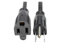 Eaton Tripp Lite P024-003-13A Power Extension Cord, NEMA 5-15P to NEMA 5-15R - 13A, 120V, 16 AWG, 3 ft. (0.91 m), Black
