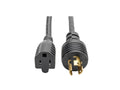 Eaton Tripp Lite P025-001 Power Cord Adapter, NEMA 5-15R to NEMA L5-15P - Heavy-Duty, 15A, 120V, 14 AWG, 1 ft. (0.31 m), Black