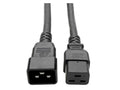 Eaton Tripp Lite P036-006-2C19 Power Extension Cord/Splitter, 2 x C19 to C20 Y Splitter - Heavy-Duty, 20A, 250V, 12 AWG, 6 ft. (1.83 m)