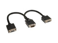 Eaton Tripp Lite P516-001 VGA Monitor Y Splitter Cable (HD15 M/2xF), 1 ft. (0.31 m)