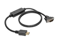 Eaton Tripp Lite P566-003-VGA HDMI to VGA Active Adapter Cable (HDMI to Low-Profile HD15 M/M), 3 ft. (0.9 m), TAA