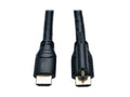 Eaton Tripp Lite P569-015-LOCK High Speed HDMI Cable with Ethernet and Locking Connector, UHD 4K, 24AWG (M/M), 15 ft. (4.57 m)