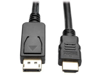 Eaton Tripp Lite P582-006-V2 DisplayPort 1.2 to HDMI Adapter Cable (DP with Latches to HDMI M/M), 4K, 6 ft. (1.8 m)