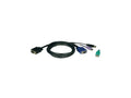 Eaton Tripp Lite P780-010 USB/PS2 Combo Cable Kit for NetController KVM Switches B040-Series and B042-Series, 10 ft. (3.05 m)