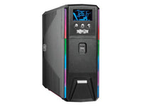 Eaton Tripp Lite SMART1500PSGLCD 1500VA 900W 120V Pure Sine Wave Gaming UPS Battery Backup - LCD, AVR, RGB LEDs, USB Charging, Power Saving