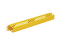Eaton Tripp Lite SRCABLEDUCT1UFC Horizontal Cable Manager - Finger Duct with Cover, Yellow, 1U