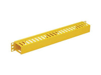 Eaton Tripp Lite SRCABLEDUCT1UFC Horizontal Cable Manager - Finger Duct with Cover, Yellow, 1U