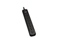 Eaton Tripp Lite TLP712B Protect It 7-Outlet Surge Protector, 12 ft. Cord, 1080 Joules, Diagnostic LED, Black Housing