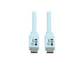 Eaton Tripp Lite U040AB-006CS5LB Safe-IT USB-C Cable (M/M), Antibacterial, Ultra Flexible, 240W PD Charging, Light Blue, 6 ft. (1.8 m)