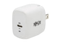 Eaton Tripp Lite U280-W01-18C1-K Compact USB-C Wall Charger with USB-C to Lightning Cable - 18W PD Charging, GaN Technology, White