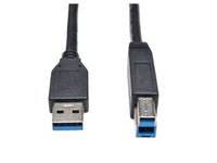 Eaton Tripp Lite U322-015-BK USB 3.2 Gen 1 SuperSpeed Device Cable (A to B M/M) Black, 15 ft. (4.57 m)