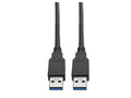 Eaton Tripp Lite U325-006 USB 3.0 SuperSpeed A to A Cable for USB 3.0 All-in-One Keystone/Panel Mount Couplers (M/M), Black