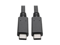 Eaton Tripp Lite U420-003-G2-5A USB-C Cable (M/M) - USB 3.2, Gen 2 (10 Gbps), 5A (100W) Rating, Thunderbolt 3 Compatible, 3 ft. (0.91 m)