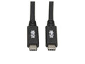 Eaton Tripp Lite U420-20N-G2-5A USB-C Cable (M/M) - USB 3.2, Gen 2 (10 Gbps), 5A (100W) Rating, Thunderbolt 3 Compatible, 20-in. (50.8 cm)