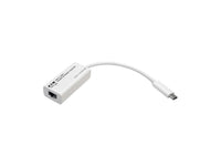 Eaton Tripp Lite U436-06N-GBW USB-C to Gigabit Network Adapter, Thunderbolt 3 Compatibility - White