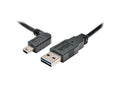 Eaton Tripp Lite UR030-006-LAB Universal Reversible USB 2.0 Cable (Reversible A to Left-Angle 5Pin Mini B M/M), 6 ft. (1.83 m)