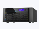 QNAP TS-H1277AFX-R7-32G-US AMD Ryzen 7 9000 series 8C16T 3.8GHz (boost up to 5.5 GHz), 32GB DDR5 non-ECC RAM (max. 128GB total), 12x 2.5 SATA SSD, 2x 10GBASE-T + 2x 2.5 GbE NAS