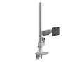 Humanscale X8NTNCDSCTK30X8NM0NDSCTKNP M/Flex for Dual M8.1 Monitor Arms, Clamp Mount, 30 Post, Silver with Gray Trim