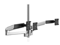 Humanscale X2NM0NCWNTDFSDFSD24 M/Flex for M2.1 Monitor Arms, Triple Monitors, No Base, 24 Post, Polished Aluminum with White Trim
