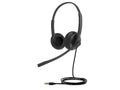 Yealink UHD342 (1308064) 3.5mm Wired Headset Binaural Ear (dual ear) 3.5mm jack Hearing Protection Leather Ear Cushions