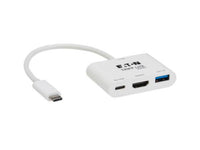 Eaton Tripp Lite U444-06N-H4U-C3 USB C Multiport Adapter 4K60Hz HDMI, USB-A/USB-C Hub USB 3.2 Gen 1 140W Charging