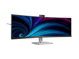 Philips 49B2U6900CH 49 Curved Monitor, LED, DQHD (5120x1440), USB-C, Webcam 5.0