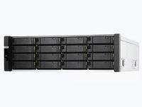 QNAP ES1686DC-R2-2123IT-64G-US 16-Bay Active-Active Dual Controller ZFS NAS and iSCSI/ IP-SAN. 3U, SAS 12G (compatible with SAS 6G), 3 x Gigabit LAN, 4x10GbE(SFP+)