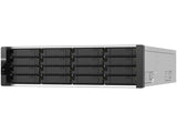 QNAP ES1686DC-R2-2142IT-128G-US 16-Bay Active-Active Dual Controller ZFS NAS and iSCSI/ IP-SAN. 3U, SAS 12G (compatible with SAS 6G), 3 x Gigabit LAN, 4x10GbE(SFP+)