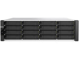 QNAP ES1686DC-R2-2142IT-128G-US 16-Bay Active-Active Dual Controller ZFS NAS and iSCSI/ IP-SAN. 3U, SAS 12G (compatible with SAS 6G), 3 x Gigabit LAN, 4x10GbE(SFP+)