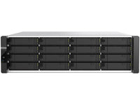 QNAP ES1686DC-R2-2142IT-128G-US 16-Bay Active-Active Dual Controller ZFS NAS and iSCSI/ IP-SAN. 3U, SAS 12G (compatible with SAS 6G), 3 x Gigabit LAN, 4x10GbE(SFP+)