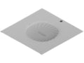 Oberon 1047-LPDOME-T Locking Suspended Ceiling Tile Access Point Enclosure, 3INH x 18.5INW x 18.5IND (76 mm x 470 mm x 470 mm) Back Box, White ABS Plastic Dome Door