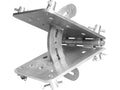 Chauvet CT2904VH Adjustable corner hinge, Compatible with all TRUSST CT-290 truss products and other brands of truss with conical connections