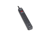 Eaton Tripp Lite TLP63B Protect It 6-Outlet Surge Protector - 5-15R Outlets, 600 Joules, 3 ft. (0.9 m) Cord, Black