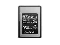 SanDisk SDCFEA-960G-GN4NN PRO-CINEMA, Cfexpress Card, Type a, 960GB, 1800MB/s/1650MB/s, W/JC, RPD2, VPG200