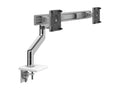 Humanscale M82BSWC M8.1 Dual Monitor Arm, Crossbar, Angled/Dynamic Links, Grey 100x100mm VESA